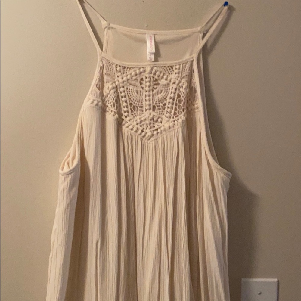Cream lace dress